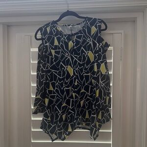 Geometric Patterned Women's Top